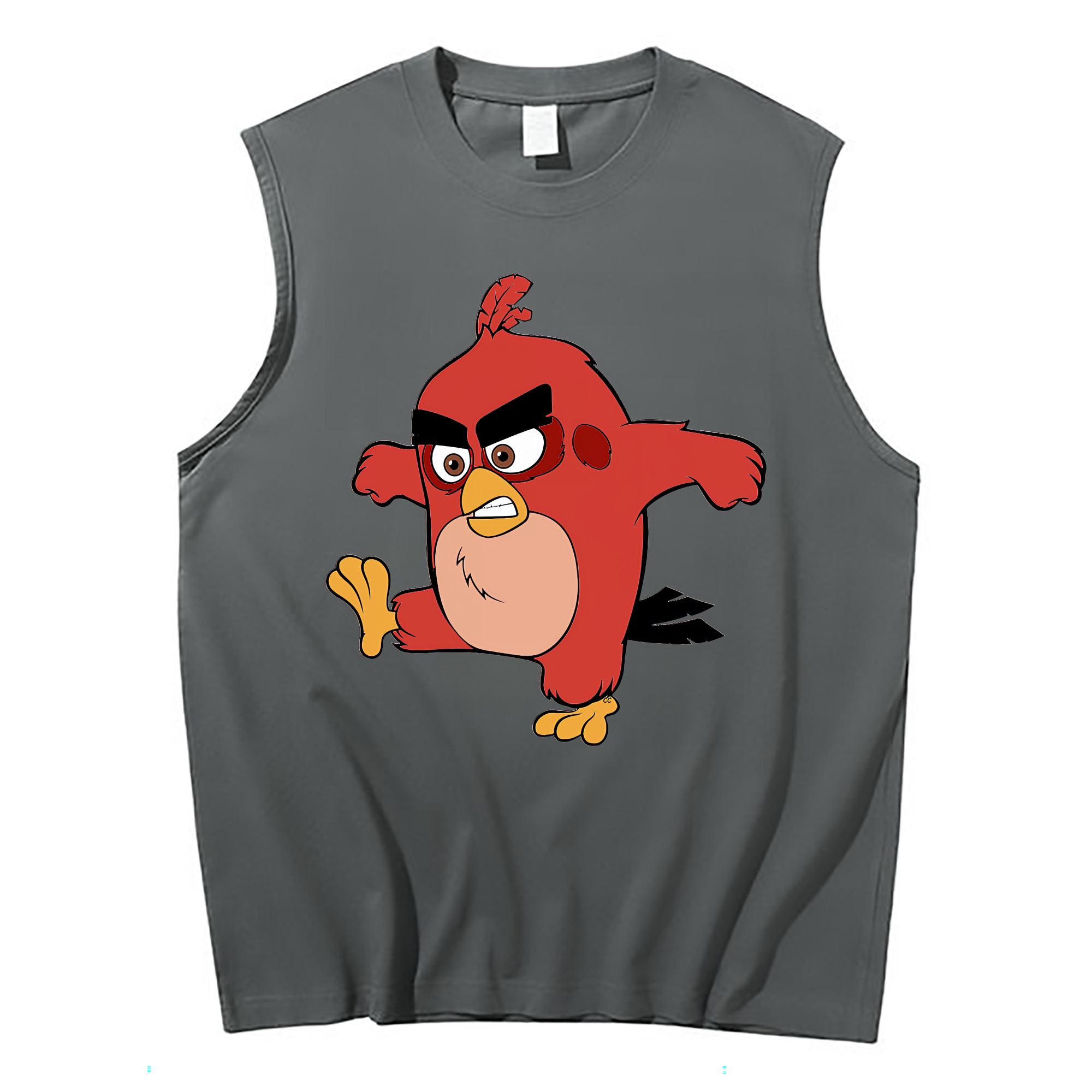 （画像用） Angry Birds アングリーバード コットン100％タンクトップ（フロントプリント）